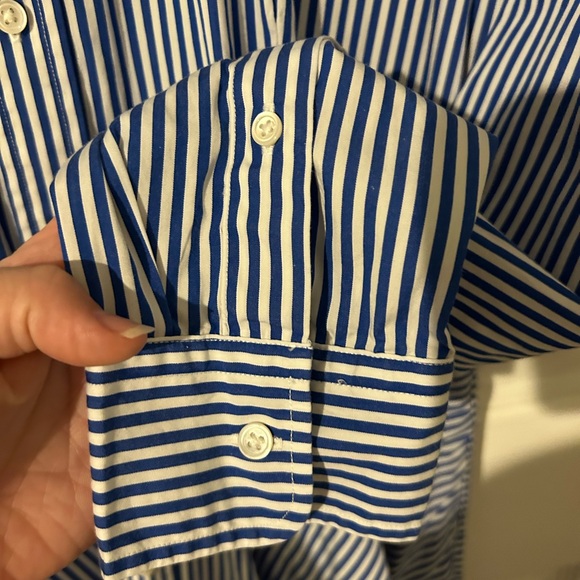 Polo Ralph Lauren blue striped collared dress size 12 - Picture 4 of 16